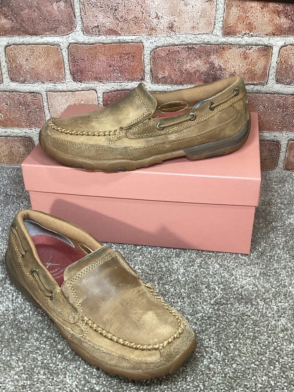 Twisted X Womens Original slip on driving Moc loafers size 6.5